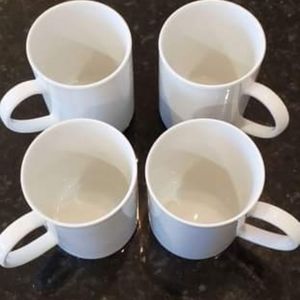 Crate & Barrel Coffee Mugs - set of 4